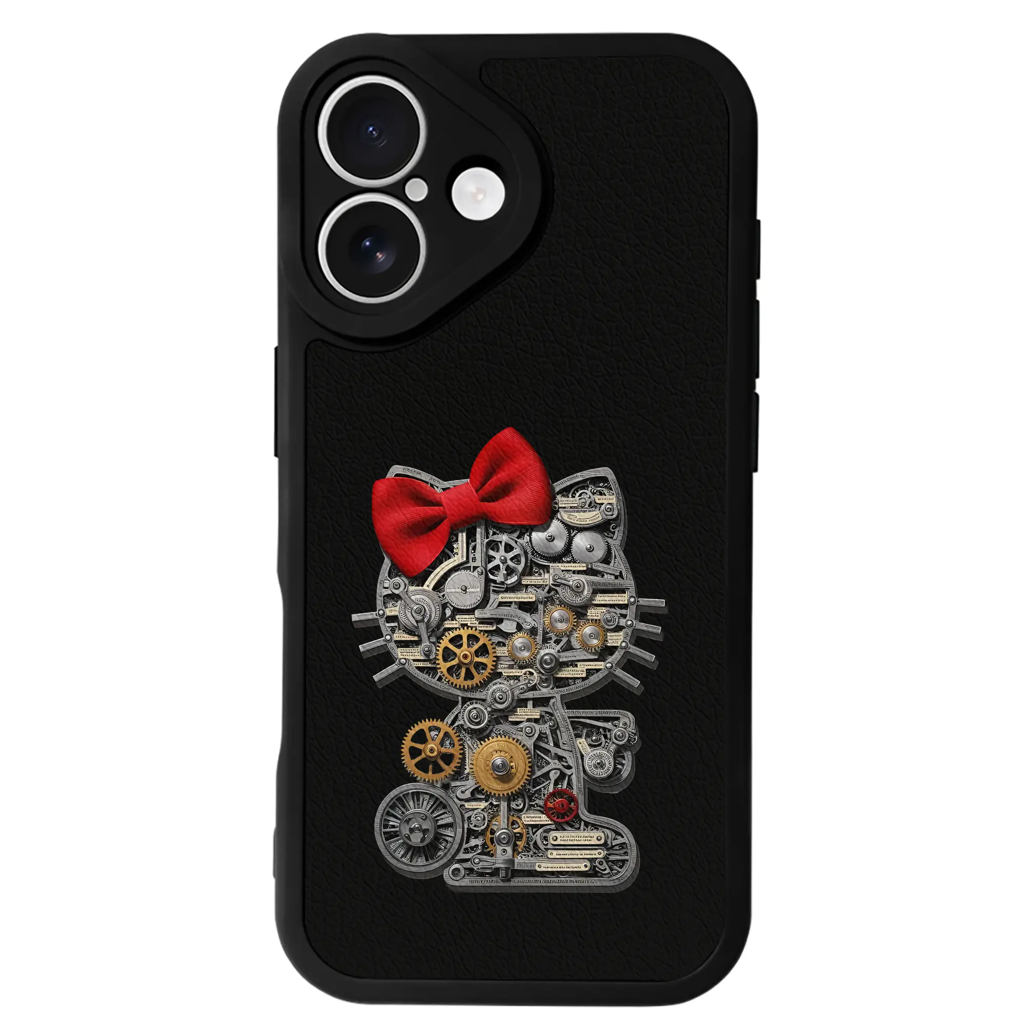 サンリオ グッズ,ハローキティ - IPhone 16シリーズ対応 ・ シリコンスマホケース ・ レザー調 ・ 高精度フィット ・ 耐衝撃 ・ ワイヤレス充電対応 ・ 精密カット